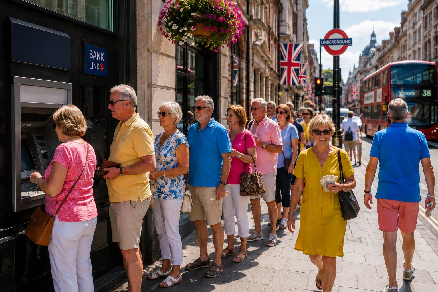 People in the UK taking part in a wellbeing survey